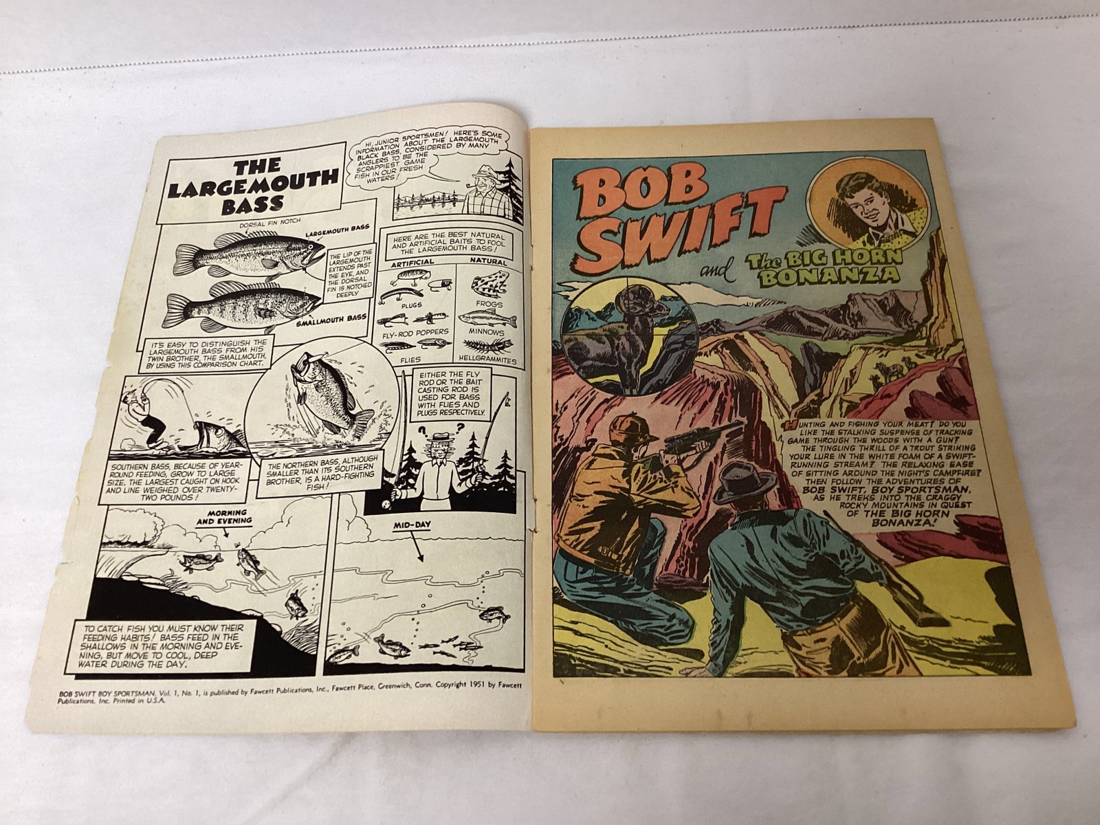 Bob Swift Boy Sportsman 1 Fawcett Comic Book - 6