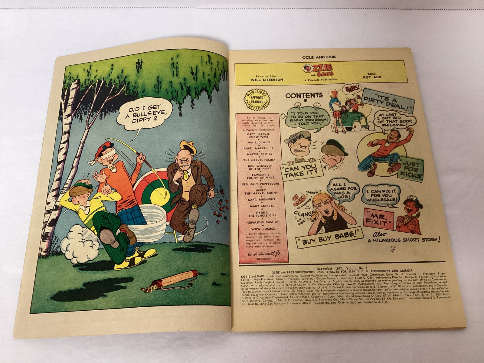 Ozzie and Babs 1 Fawcett Comic Book - 6