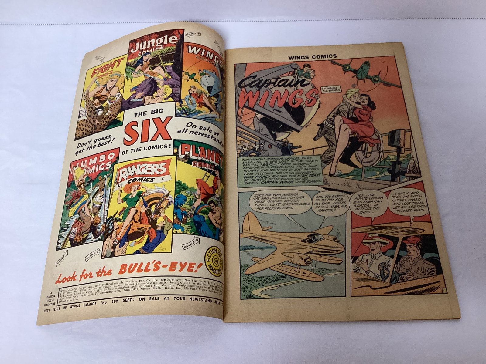 Wings Comics 108 Fiction House Comic Book - 6