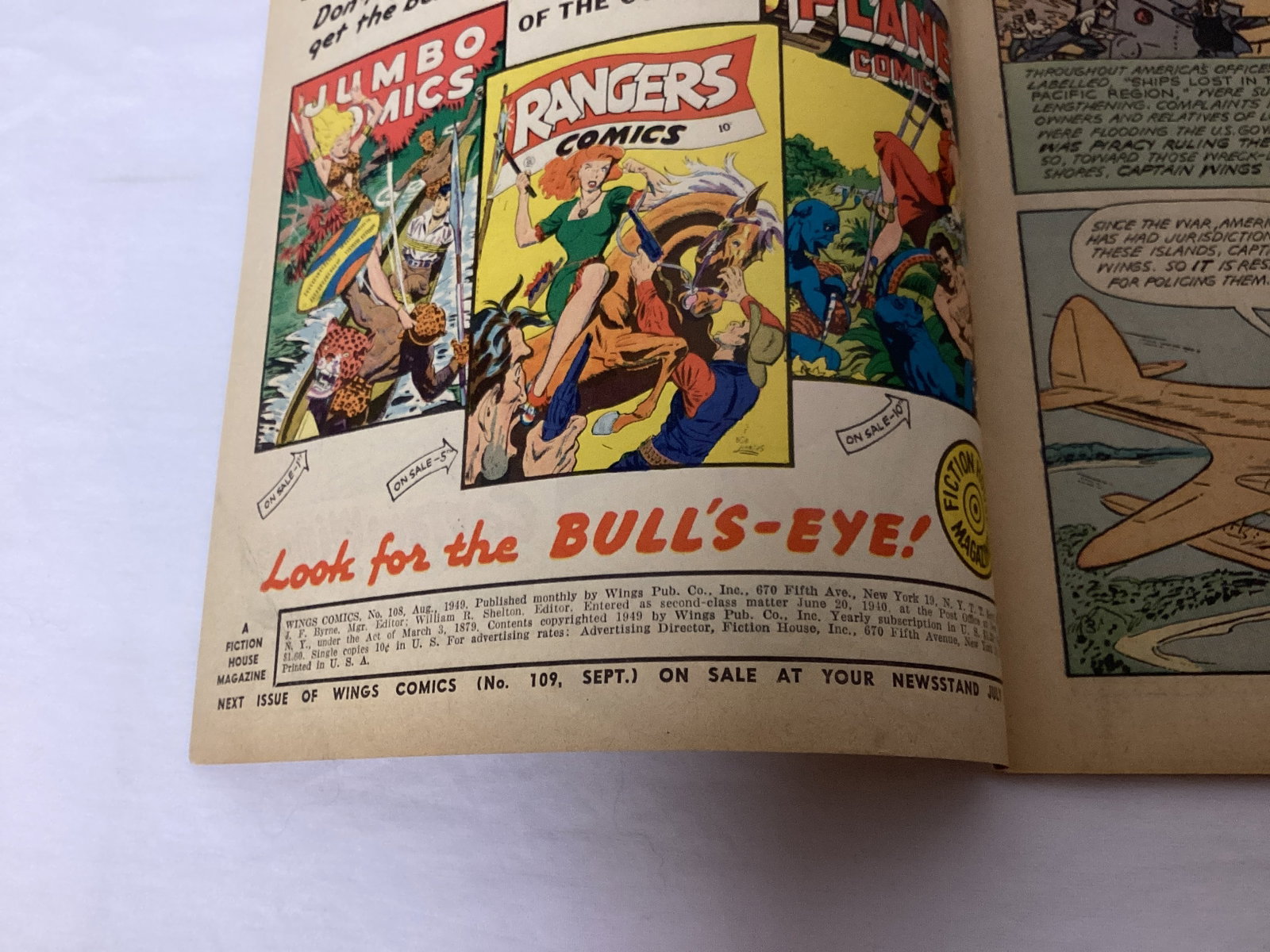 Wings Comics 108 Fiction House Comic Book - 7