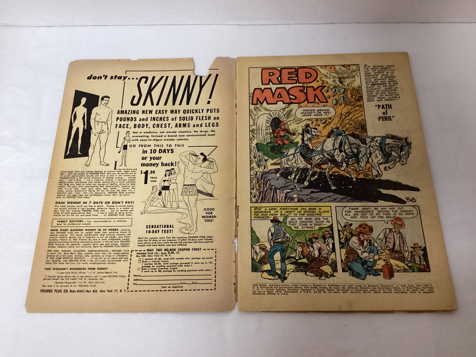 Red Mask 51 Magazine Enterprises Comic Book - 6