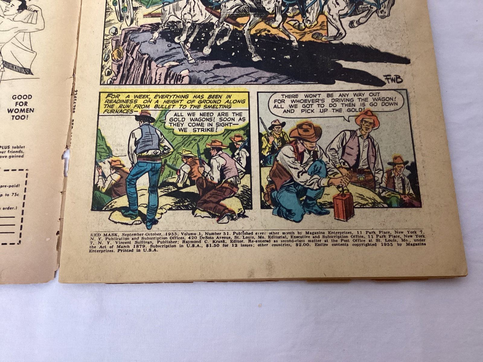 Red Mask 51 Magazine Enterprises Comic Book - 7