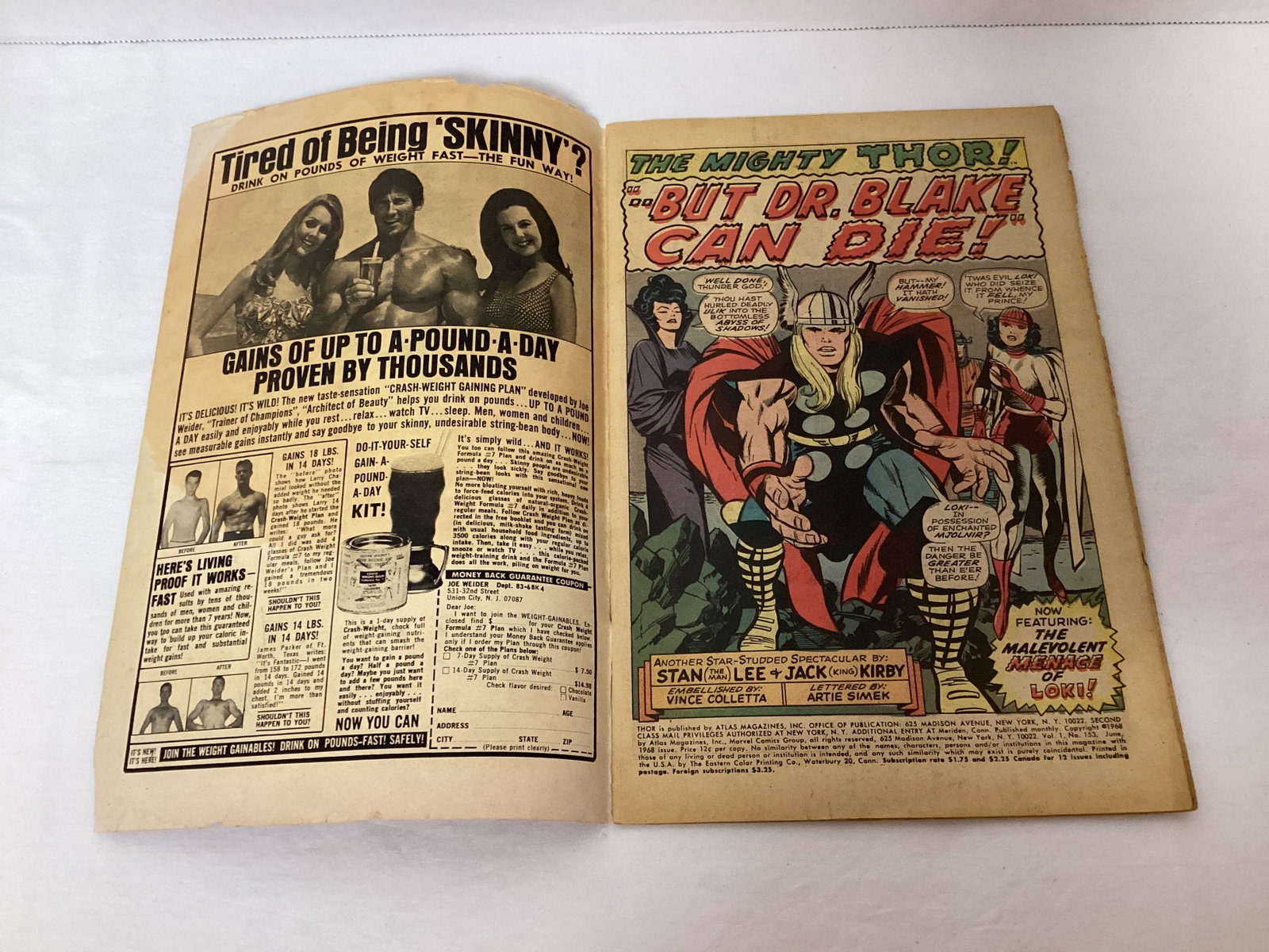 The Mighty Thor 153 Marvel Comic Book - 6