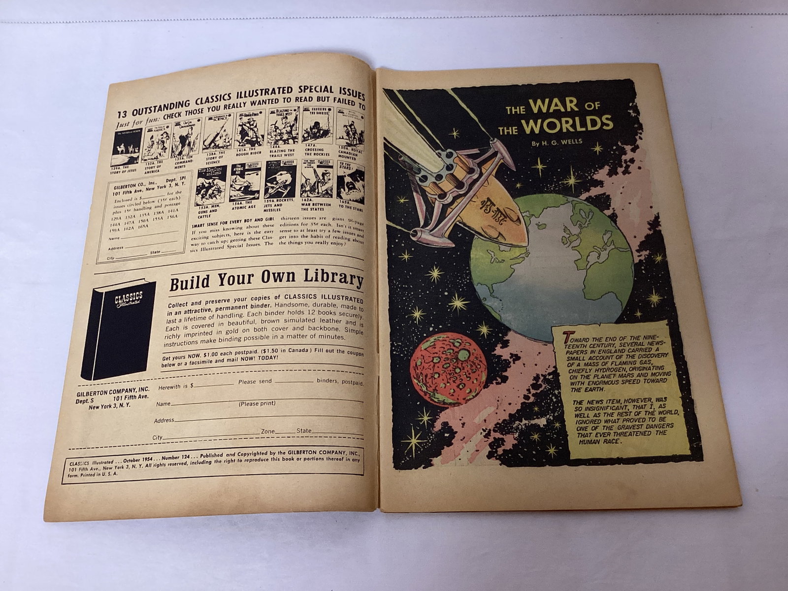 Classics Illustrated 124 War of the Worlds Comic Book - 6