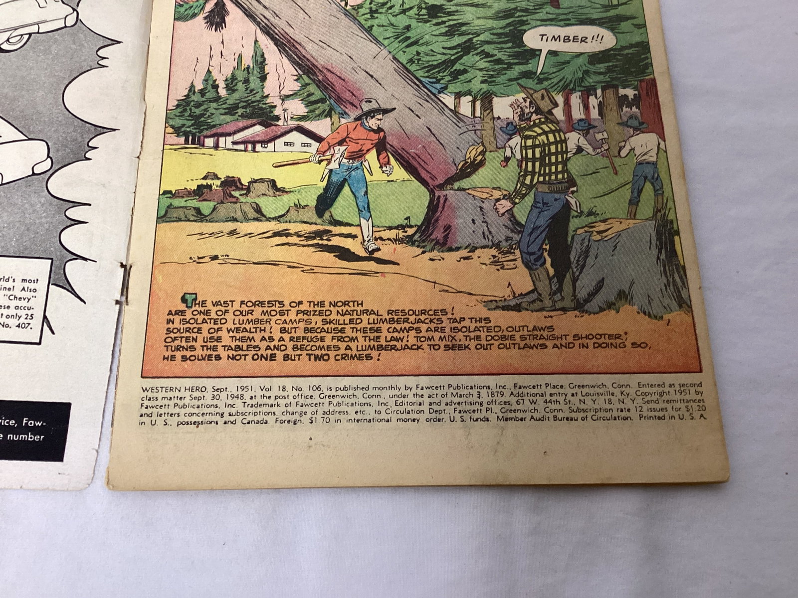 Western Hero 106 Fawcett Comic Book - 7
