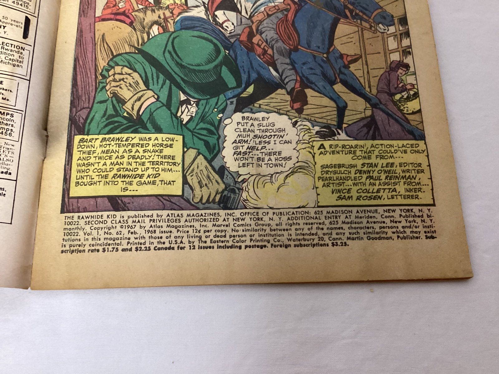 Rawhide Kid 62 Marvel Comic Book - 7
