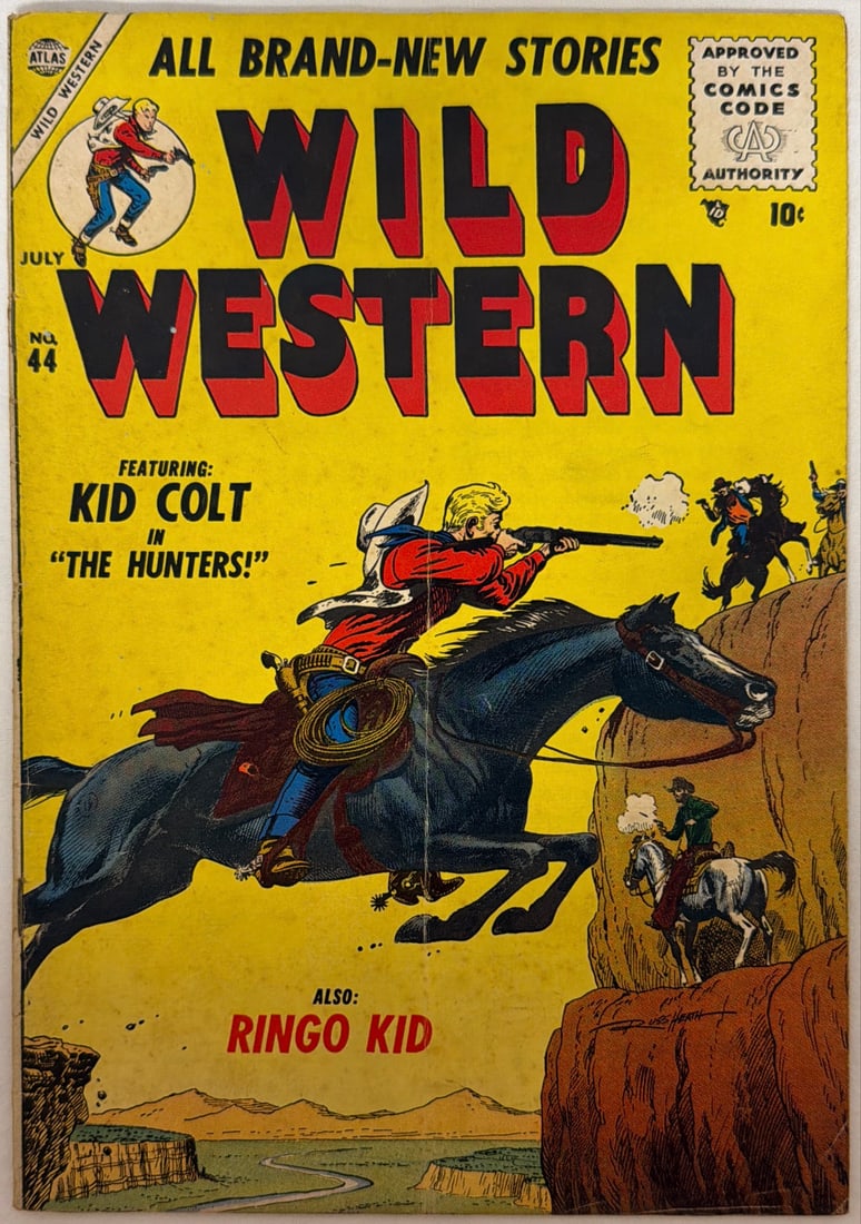 Wild Western 44 Atlas Comic Book: 1955, please preview and see all photos for condition