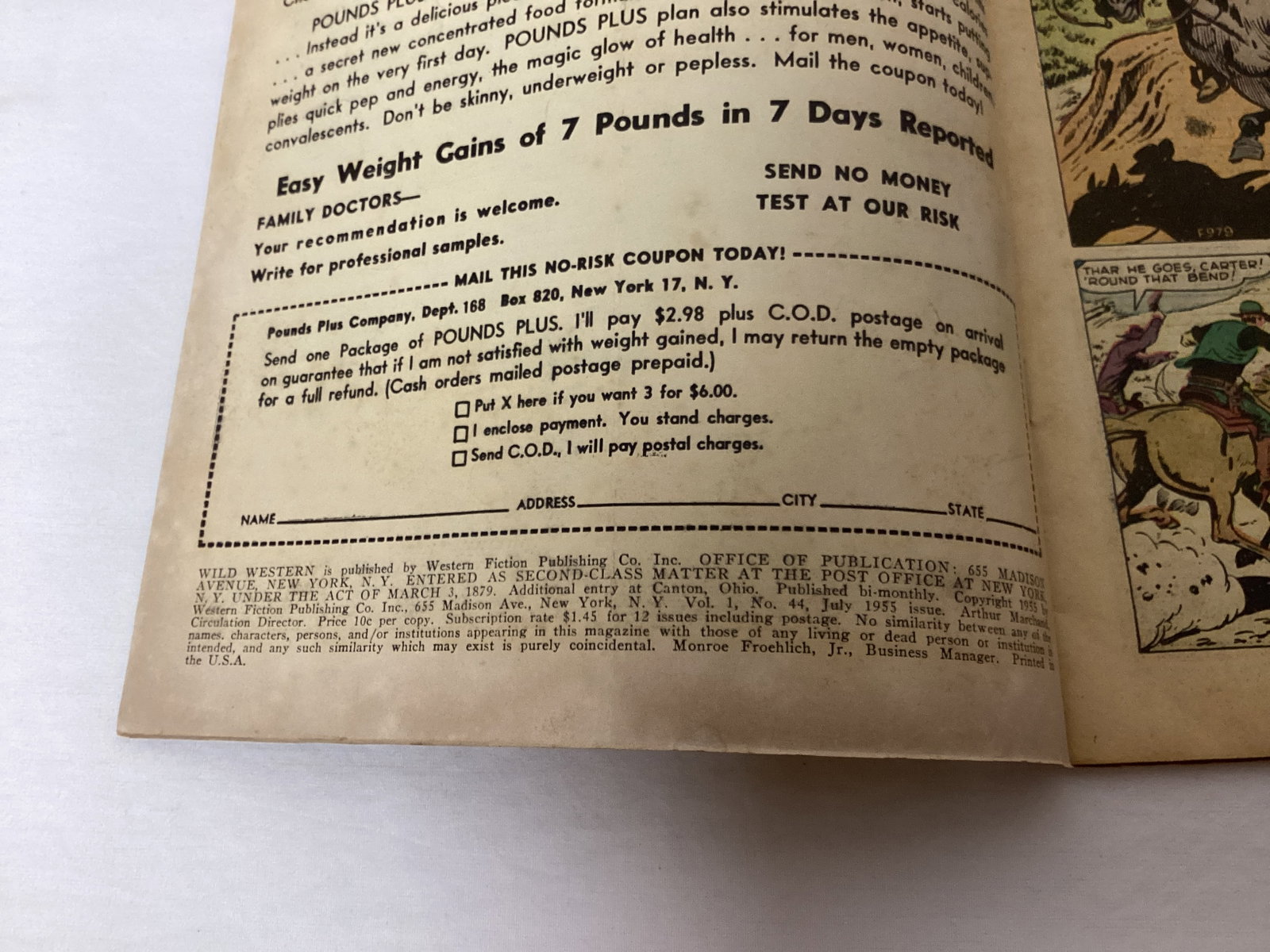 Wild Western 44 Atlas Comic Book - 7