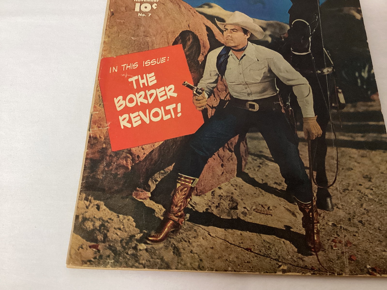 Rocky Lane Western 7 Fawcett Comic Book - 4