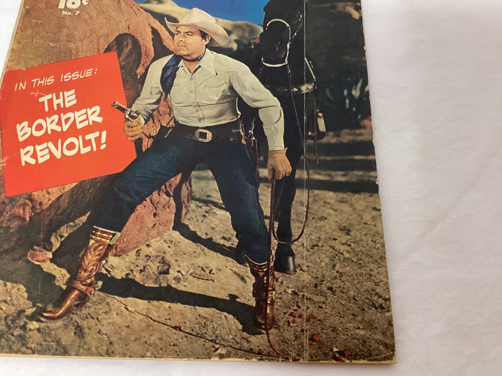 Rocky Lane Western 7 Fawcett Comic Book - 5