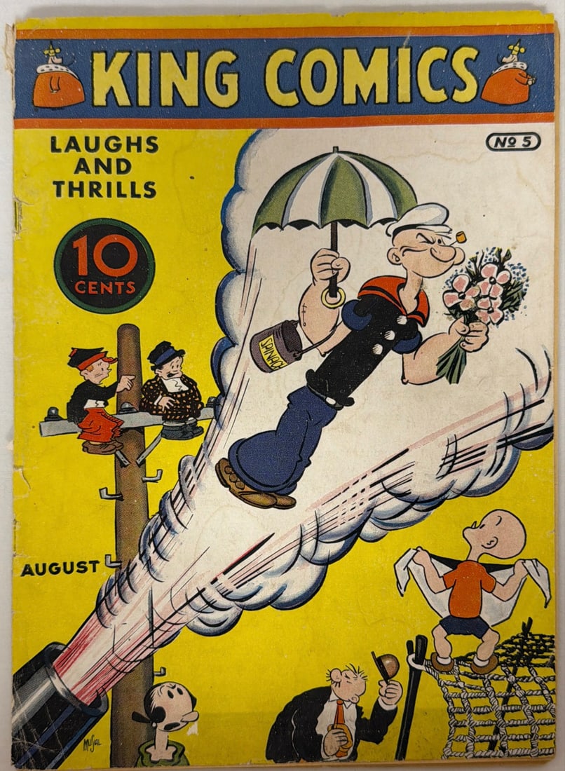 King Comics 5 Comic Book: 1936, cover detached, please preview and see all photos for condition
