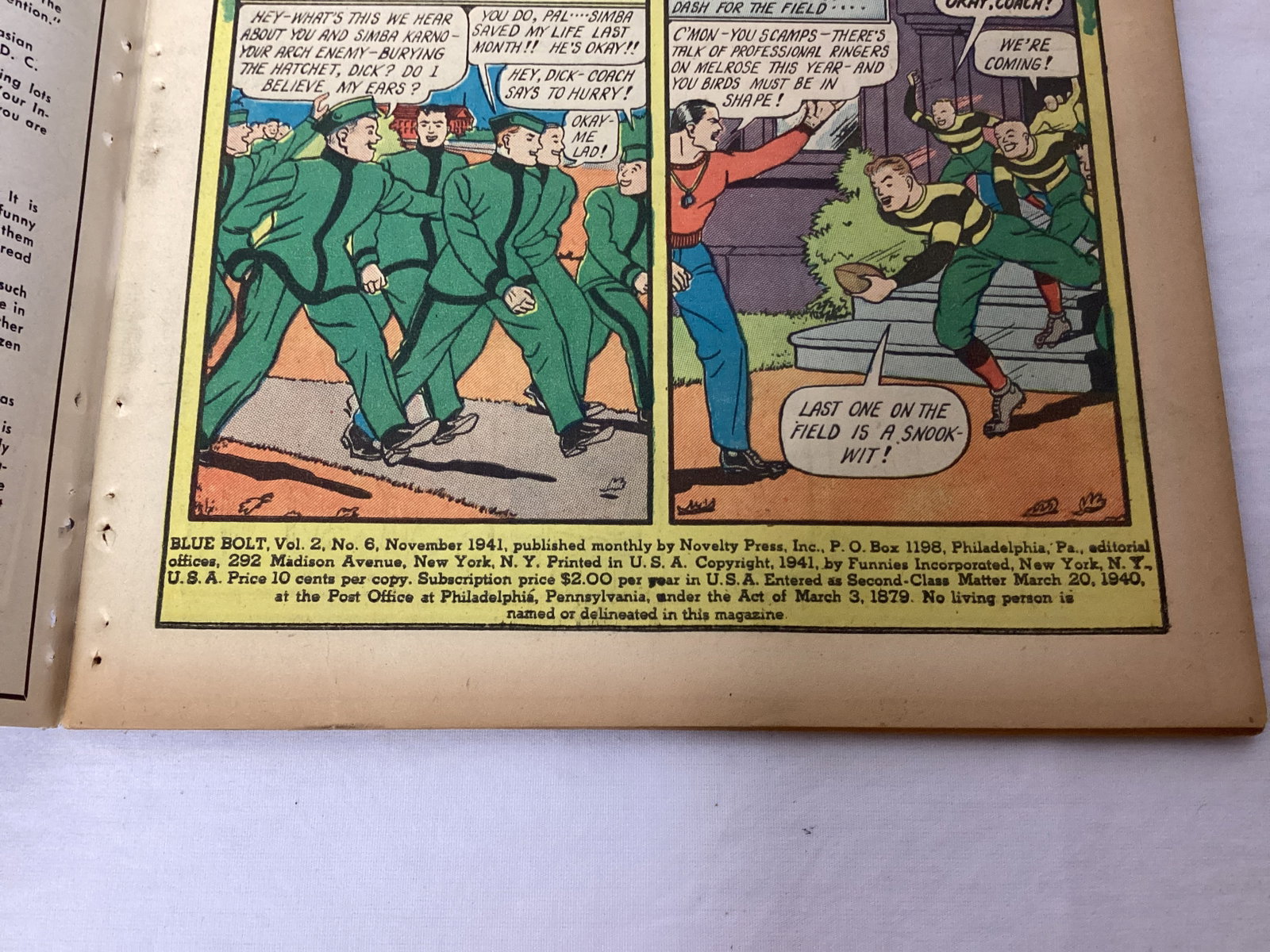Blue Bolt Vol. 2 Issue 6 Comic Book - 7
