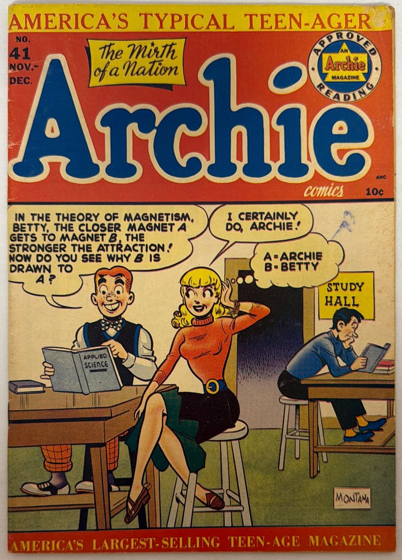 Archie 41 Comic Book: 1949, please preview and see all photos for condition