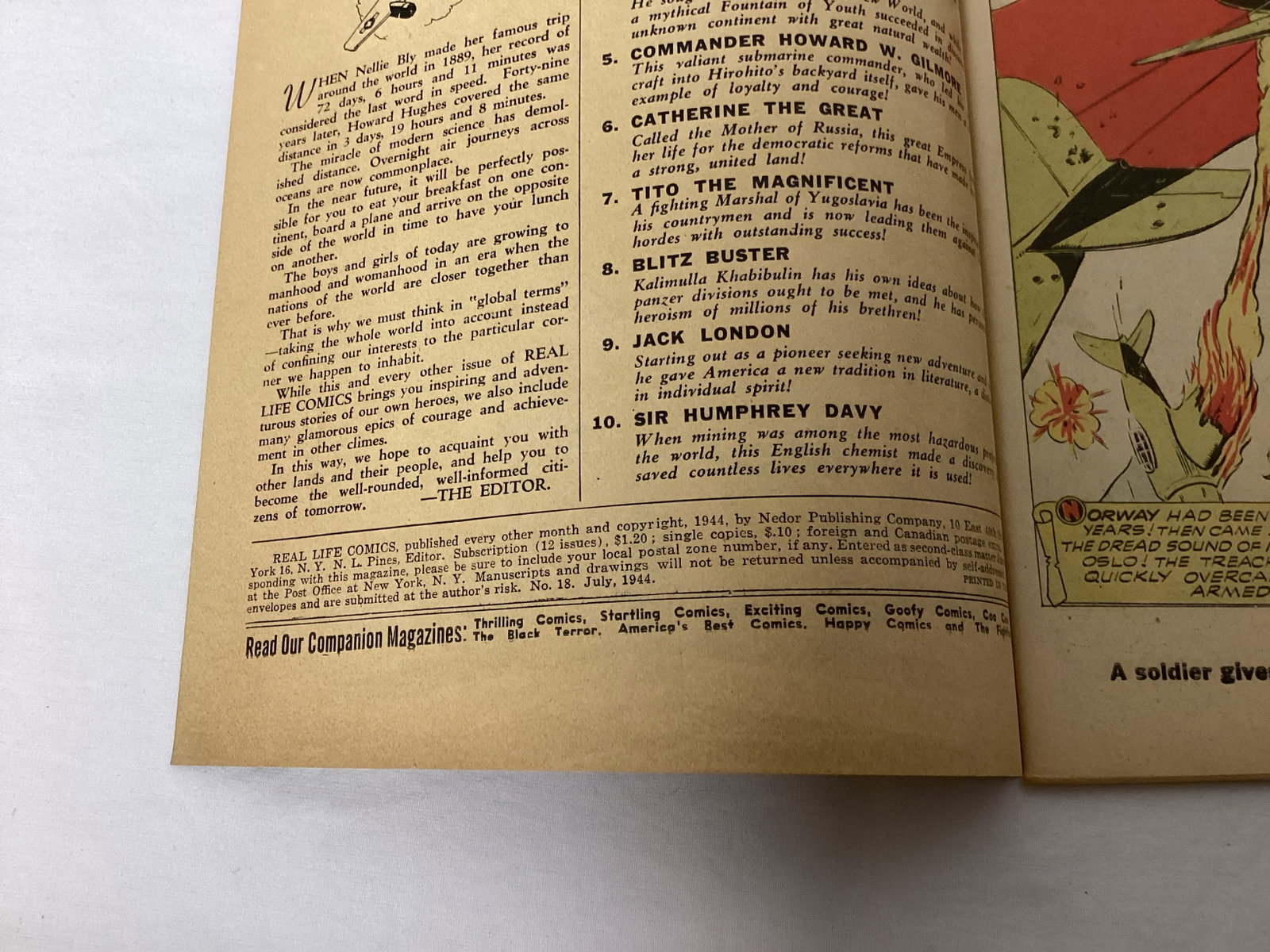 Real Life Comics 18 Comic Book - 7