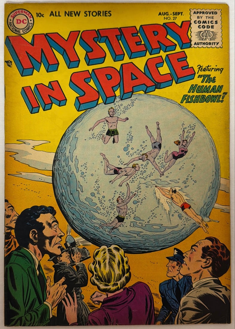 Mystery in Space 27 DC Comic Book: 1955, please preview and see all photos for condition