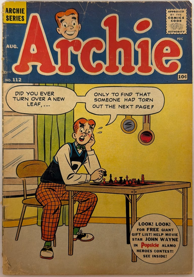 Archie 112 Comic Book: 1960, please preview and see all photos for condition