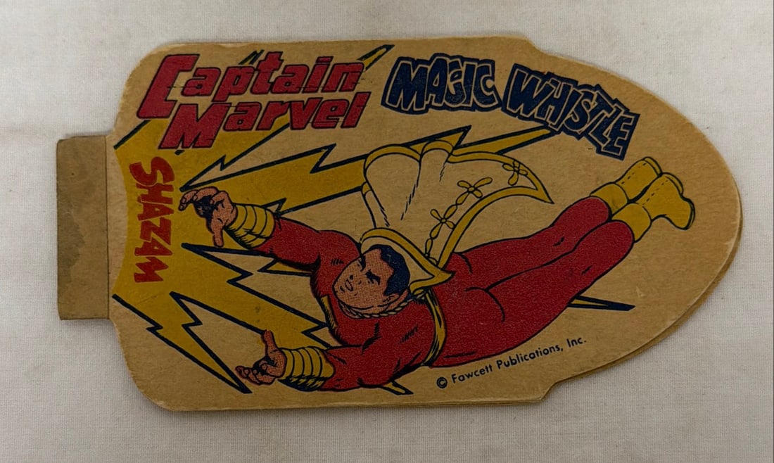 Fawcett Captain Marvel Magic Whistle: please preview and see all photos for condition