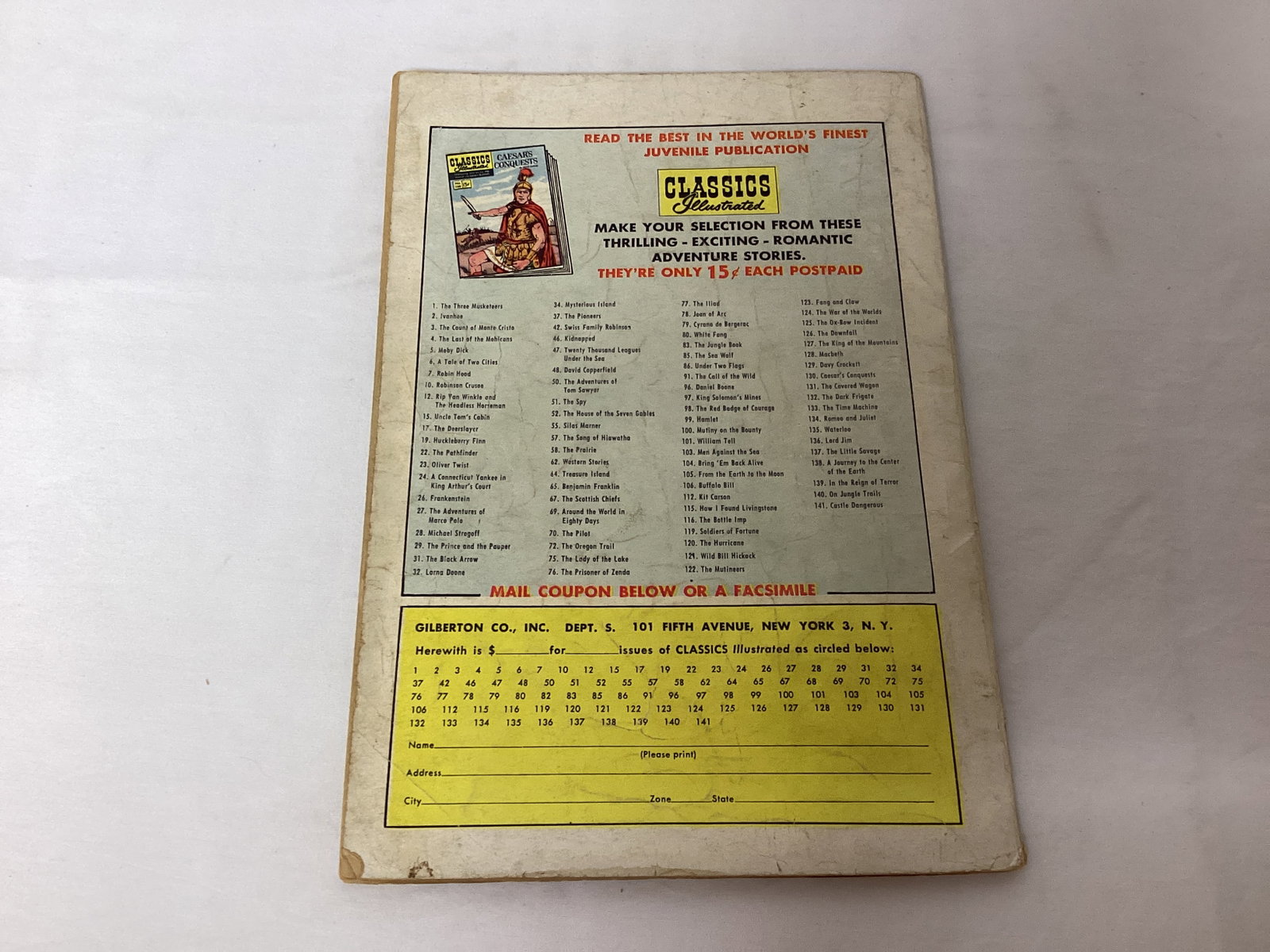 Classics Illustrated 141A The Rough Rider Comic Book - 8