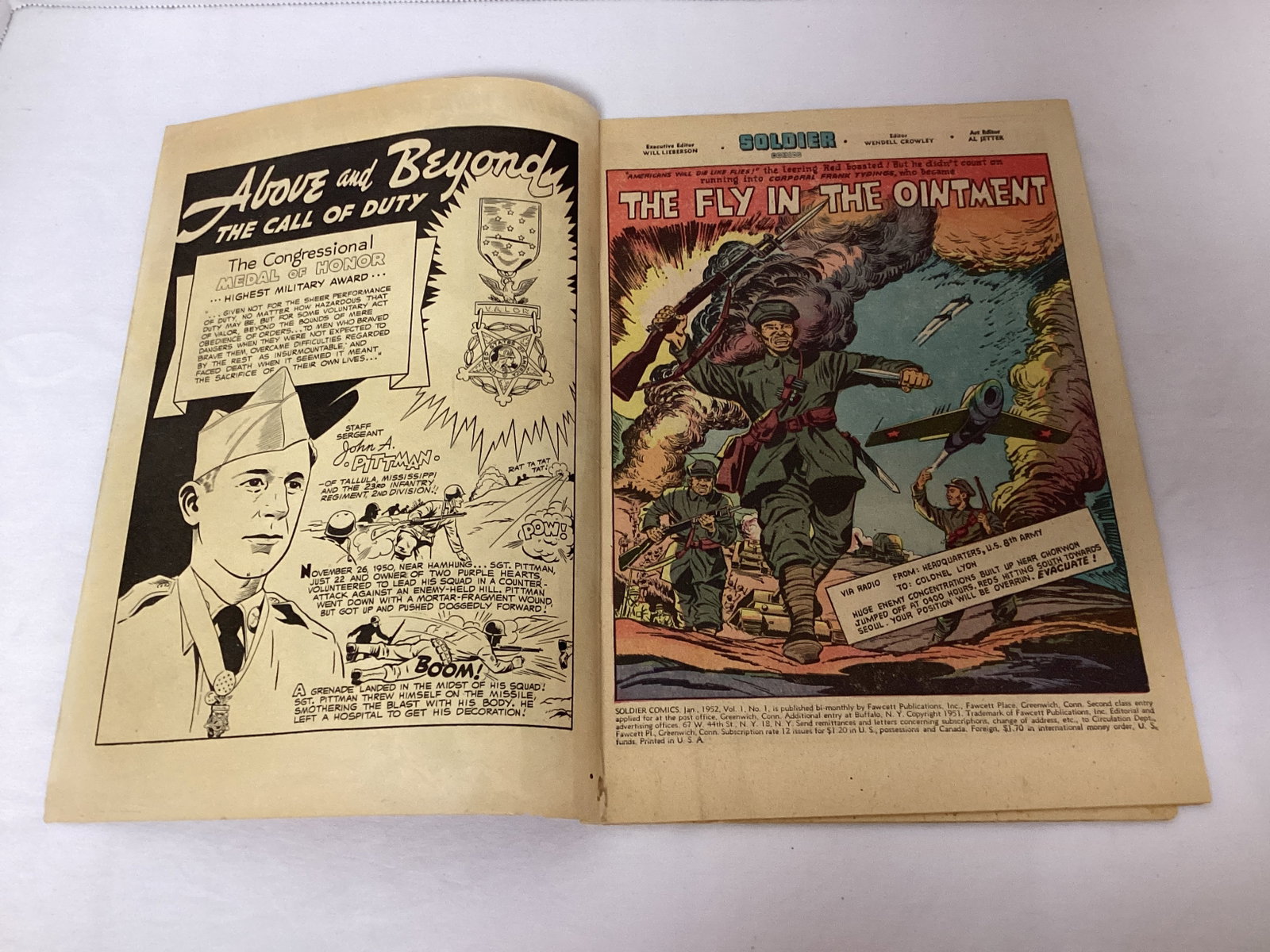 Soldier Comics 1 Fawcett War Comic Book - 6