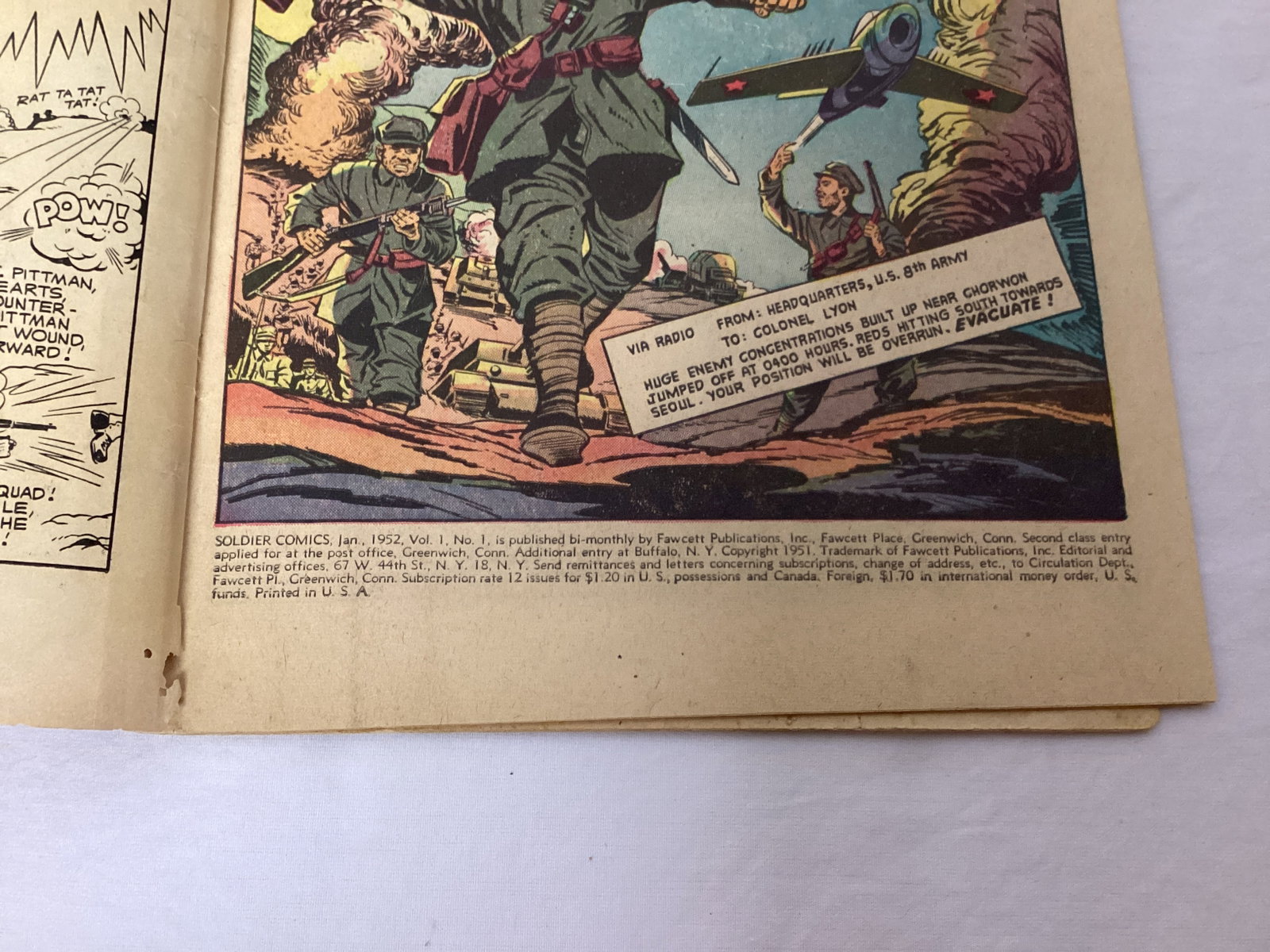Soldier Comics 1 Fawcett War Comic Book - 7