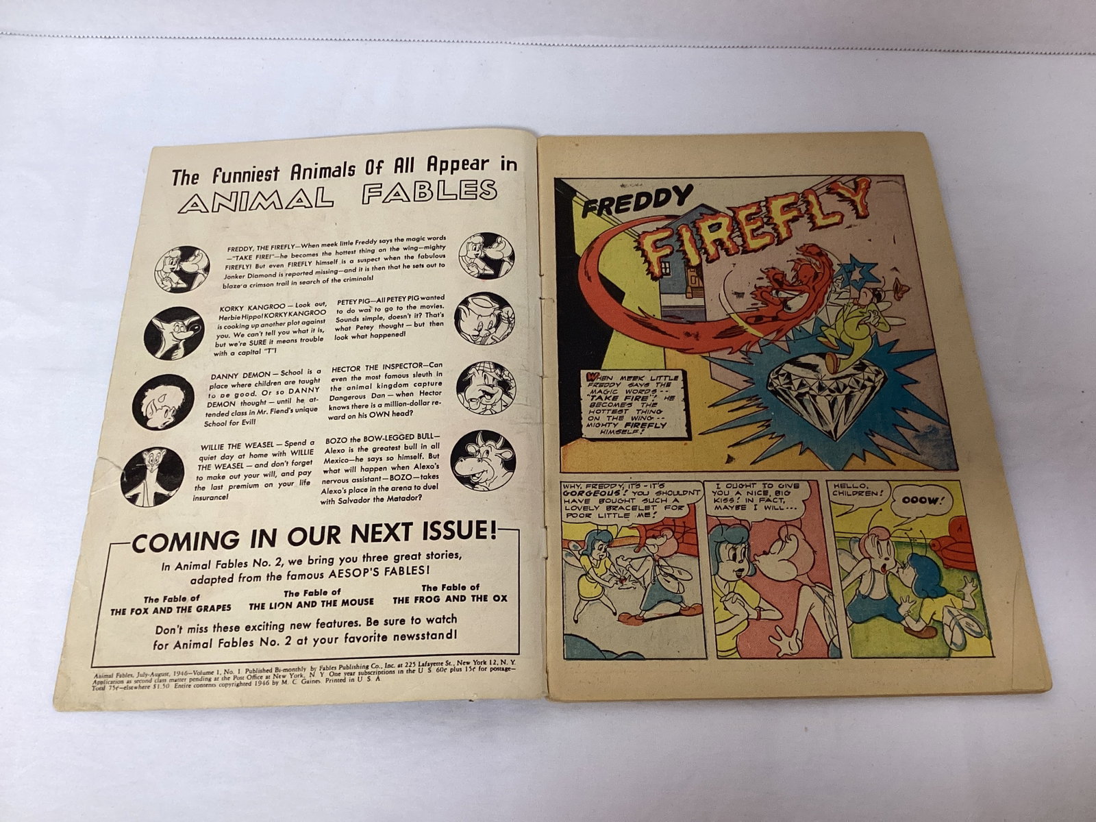 Animal Fables 1 EC Comic Book - 6