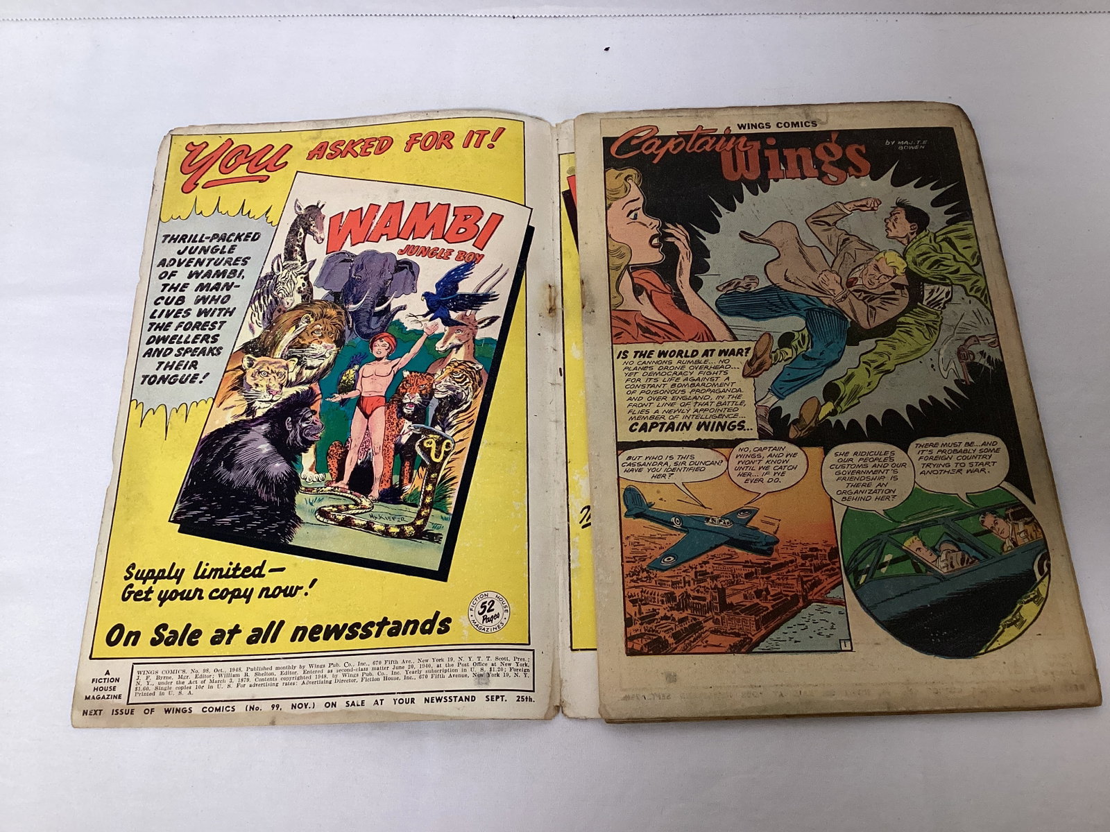 Wings Comics 89 Fiction House Comic Book - 6