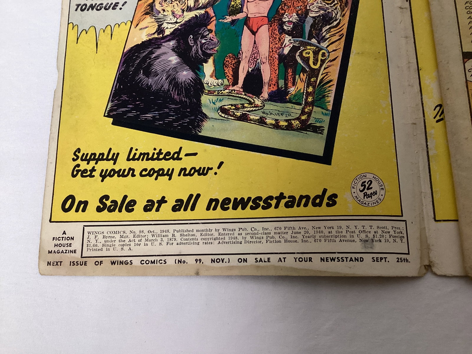 Wings Comics 89 Fiction House Comic Book - 7