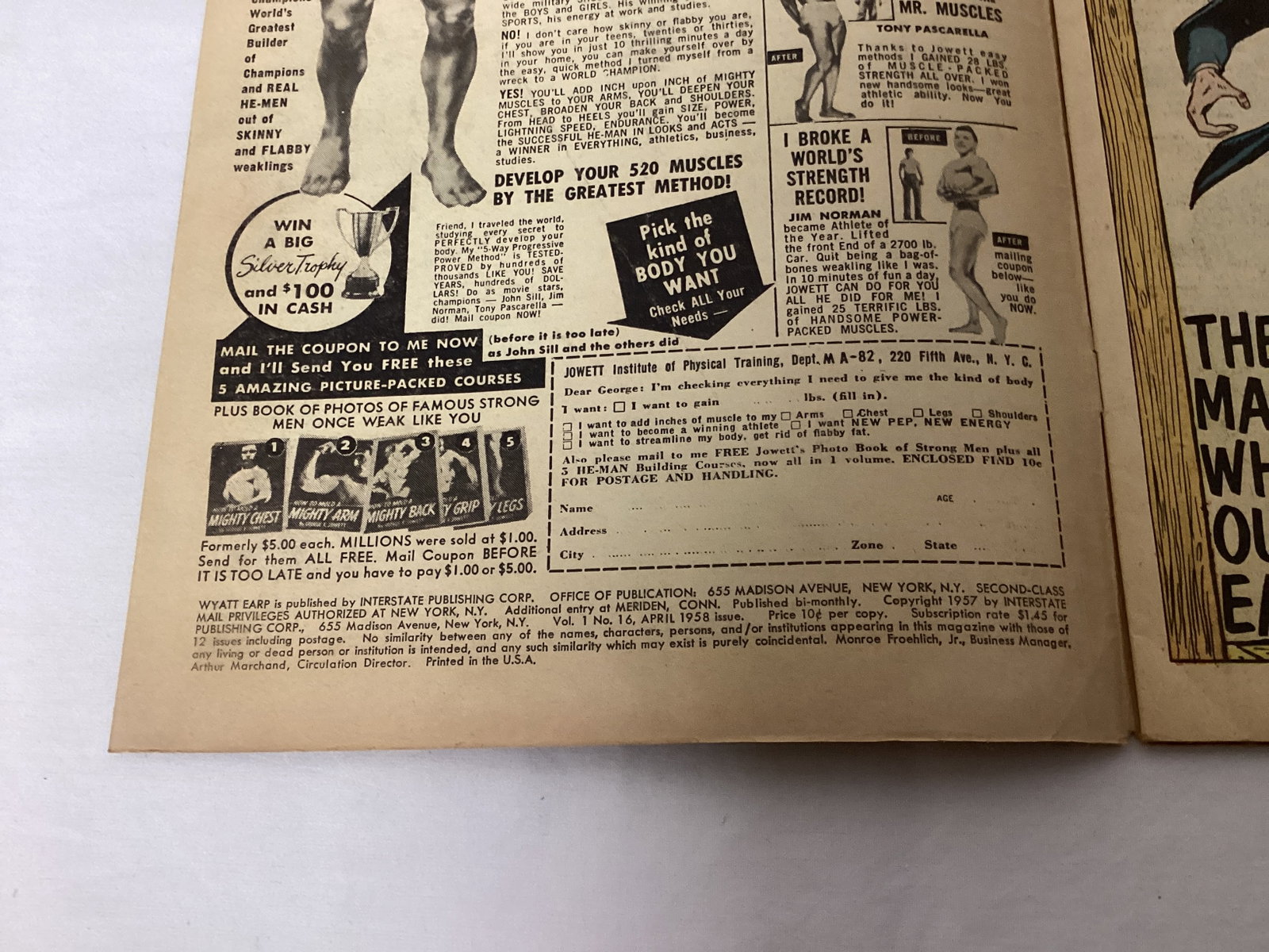 Wyatt Earp 16 Atlas Comic Book - 7