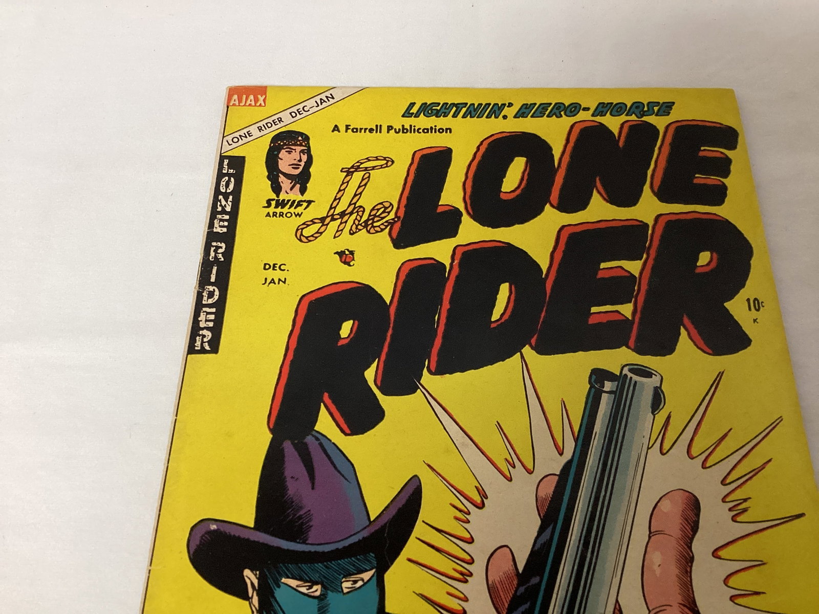 The Lone Rider 23 Ajax Farrell Comic Book - 2