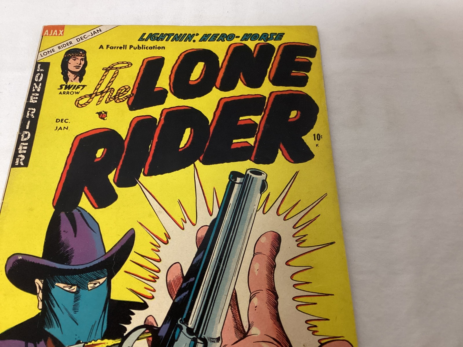 The Lone Rider 23 Ajax Farrell Comic Book - 3