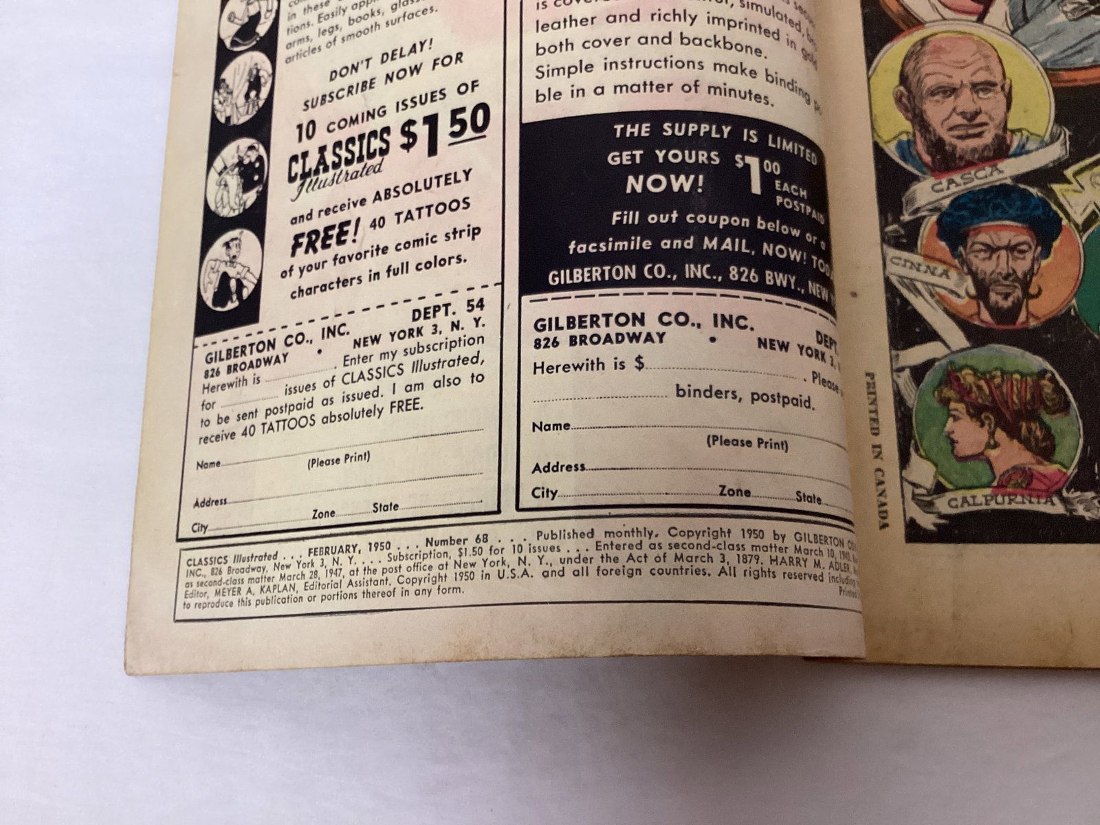 Classics Illustrated 68 Julius Caesar Comic Book - 7