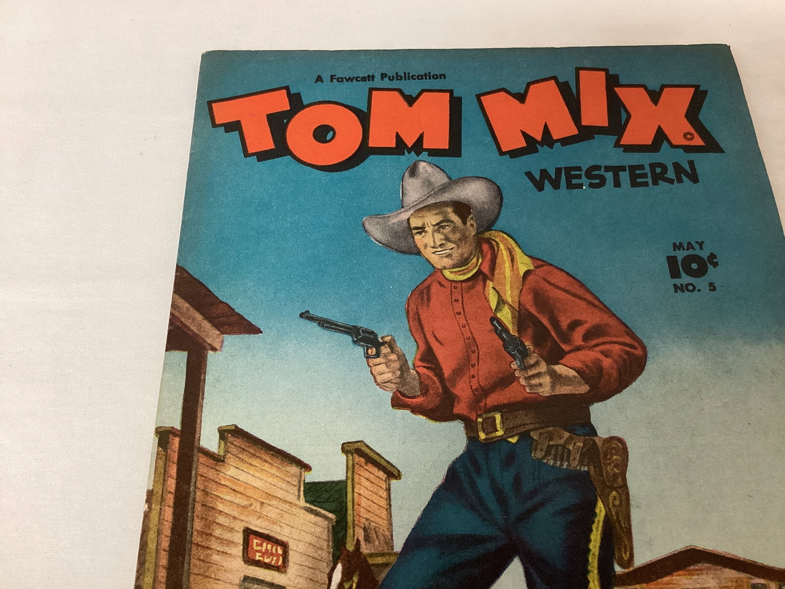 Tom Mix Western 5 Fawcett Comic Book - 2
