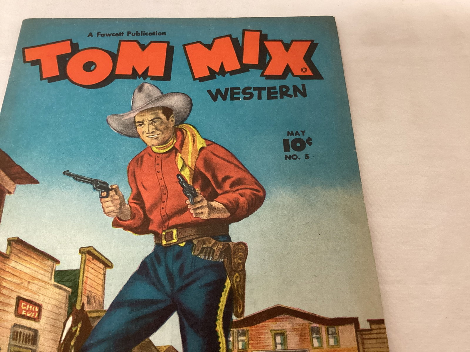 Tom Mix Western 5 Fawcett Comic Book - 3