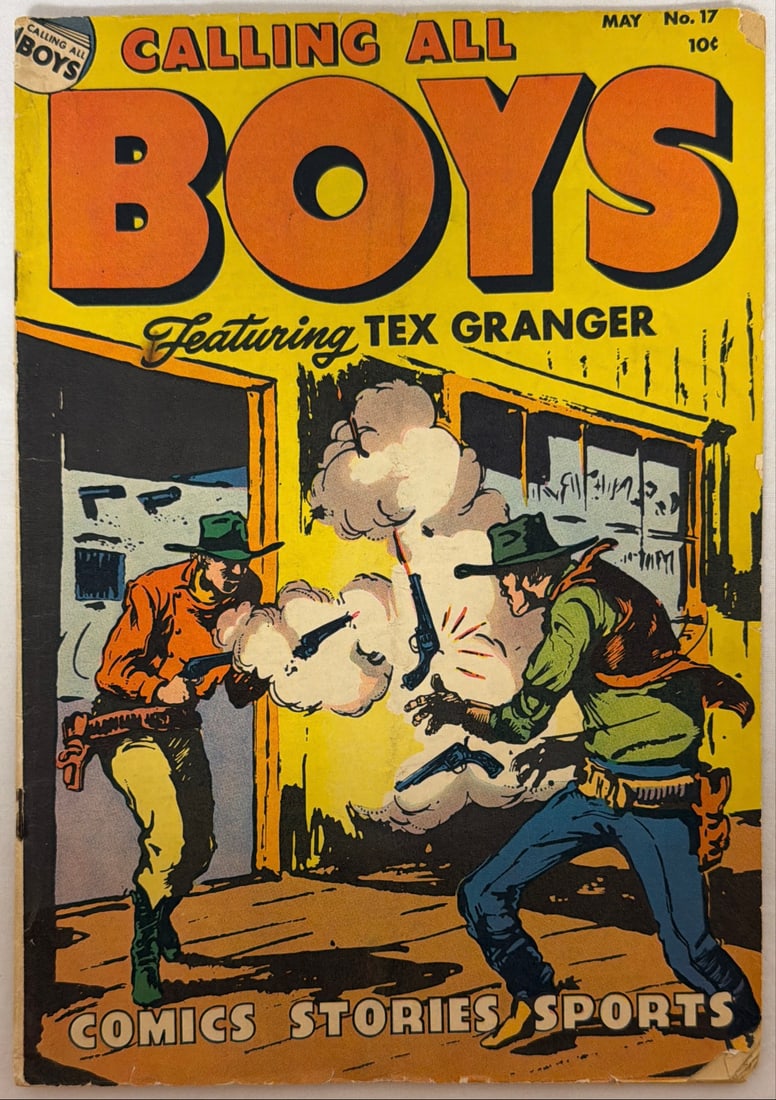 Calling All Boys 17 Comic Book: 1948, please preview and see all photos for condition