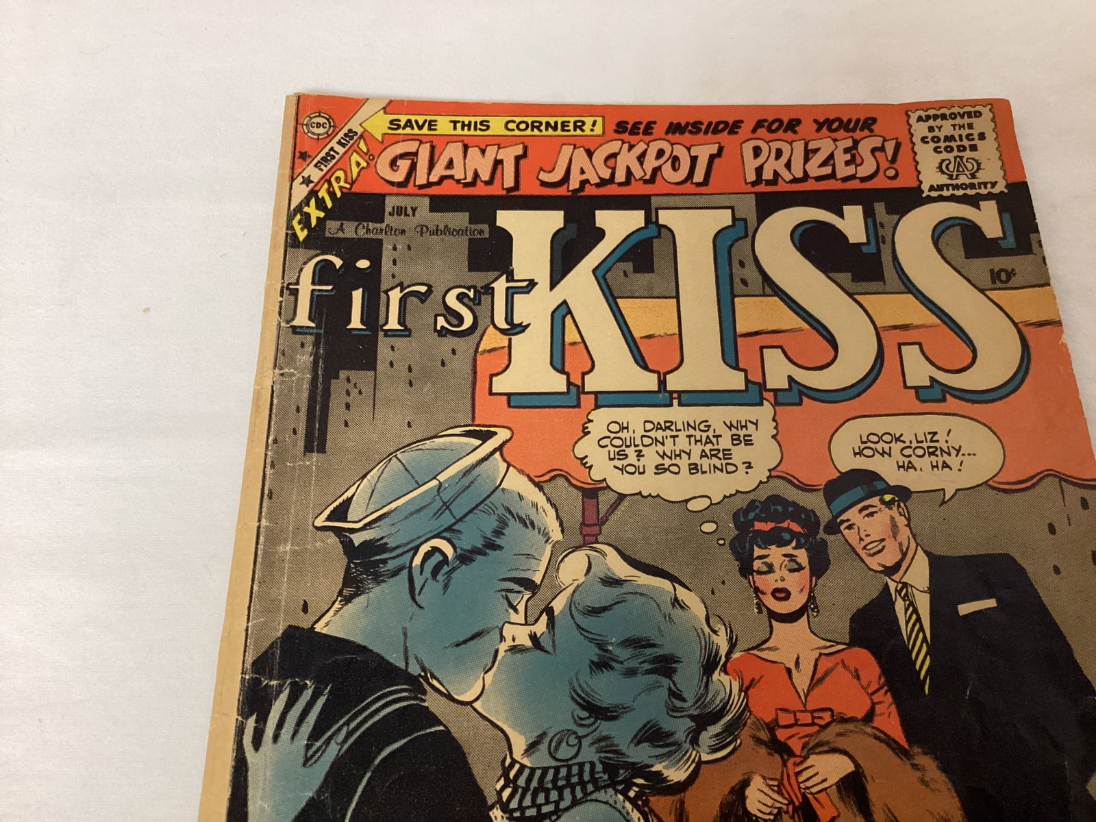 First Kiss 9 Charlton Comic Book - 2