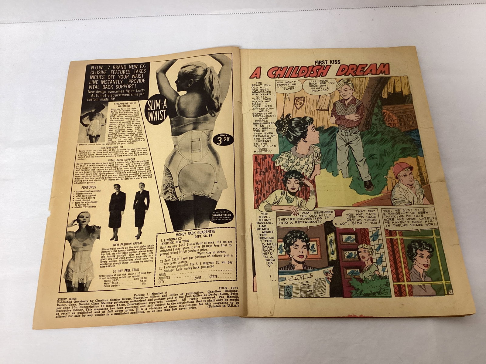 First Kiss 9 Charlton Comic Book - 6