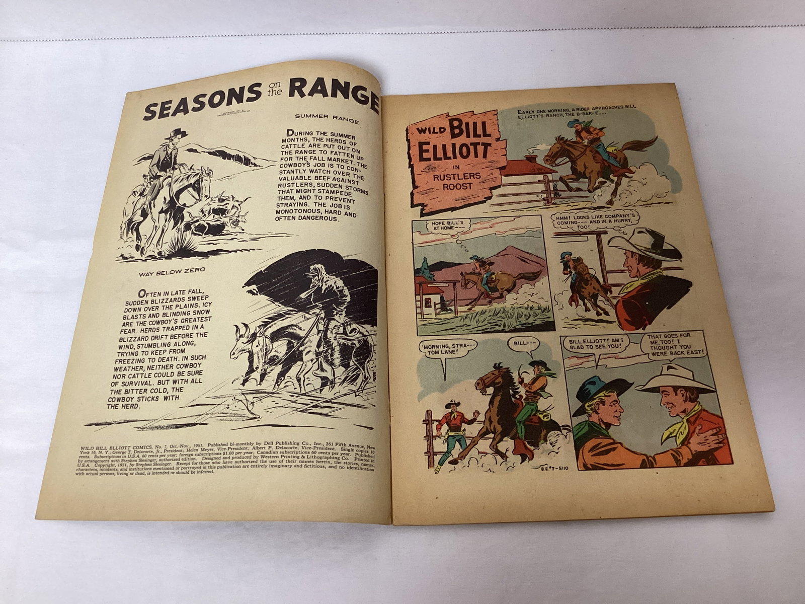 Wild Bill Elliott Comics 7 Dell Comic Book - 6