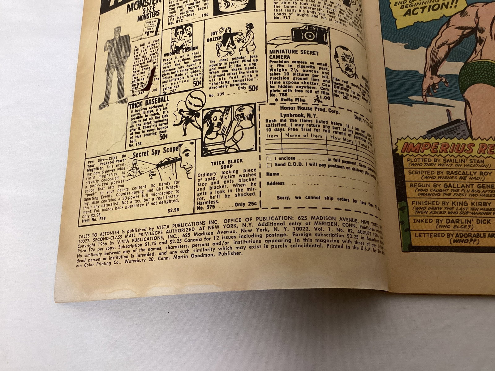 Tales to Astonish 82 Marvel Comic Book - 7