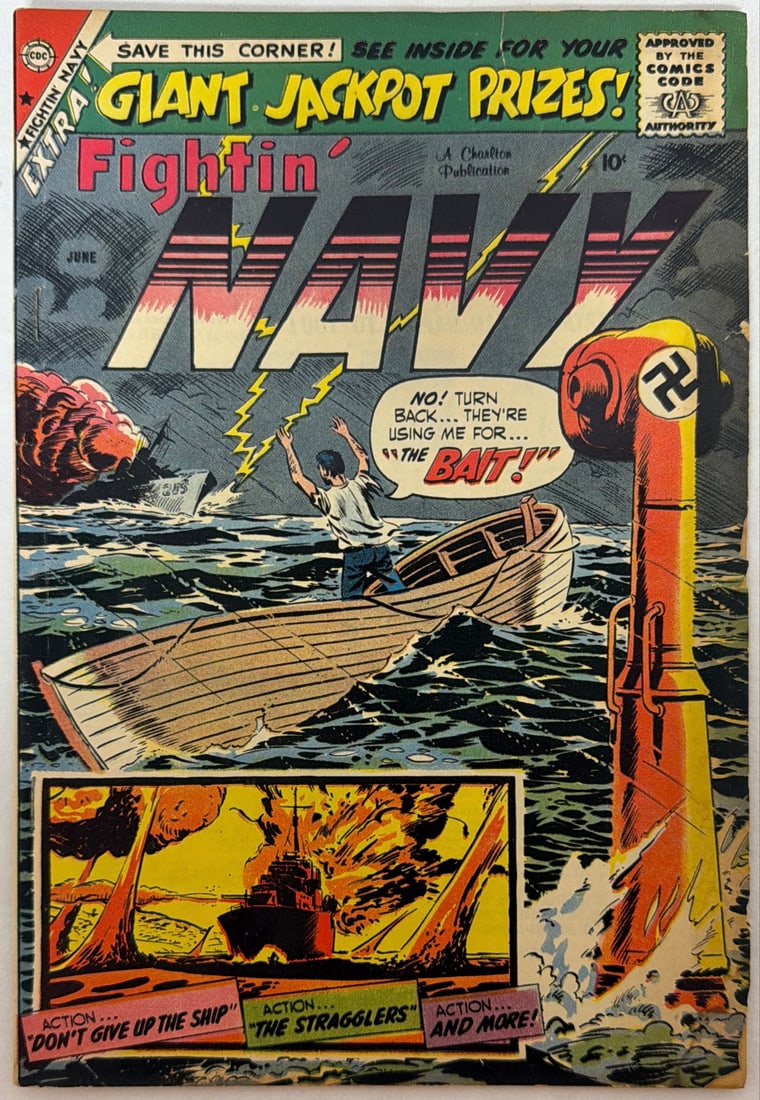 Fightin' Navy 87 Charlton Comic Book: 1959, please preview and see all photos for condition