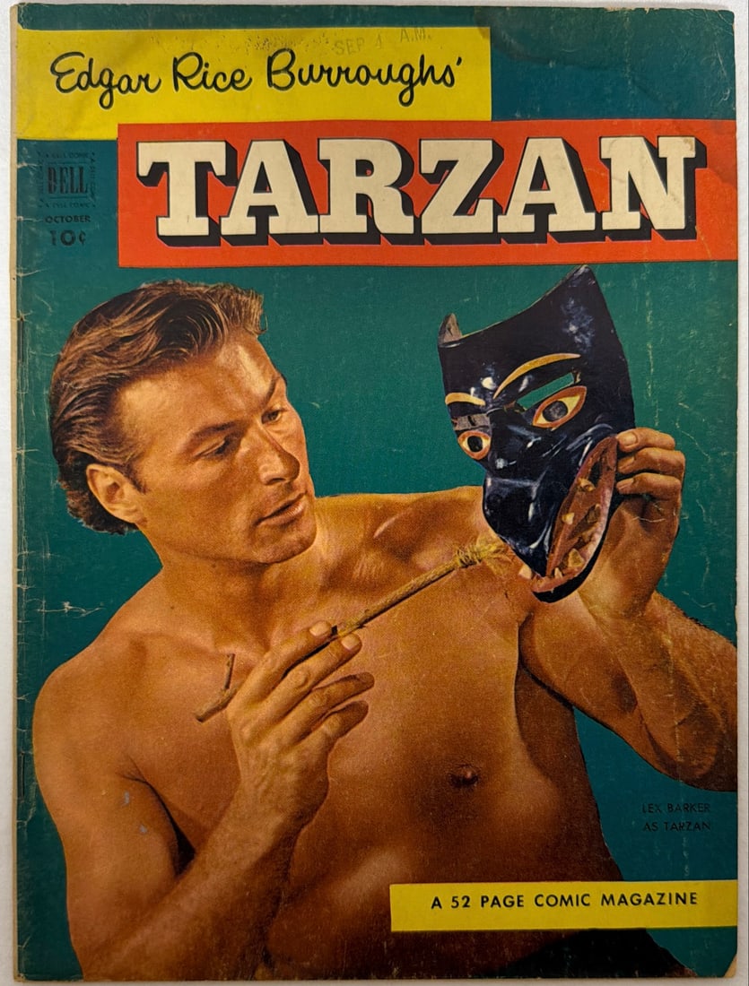Tarzan 37 Dell Comic Book: 1952, please preview and see all photos for condition