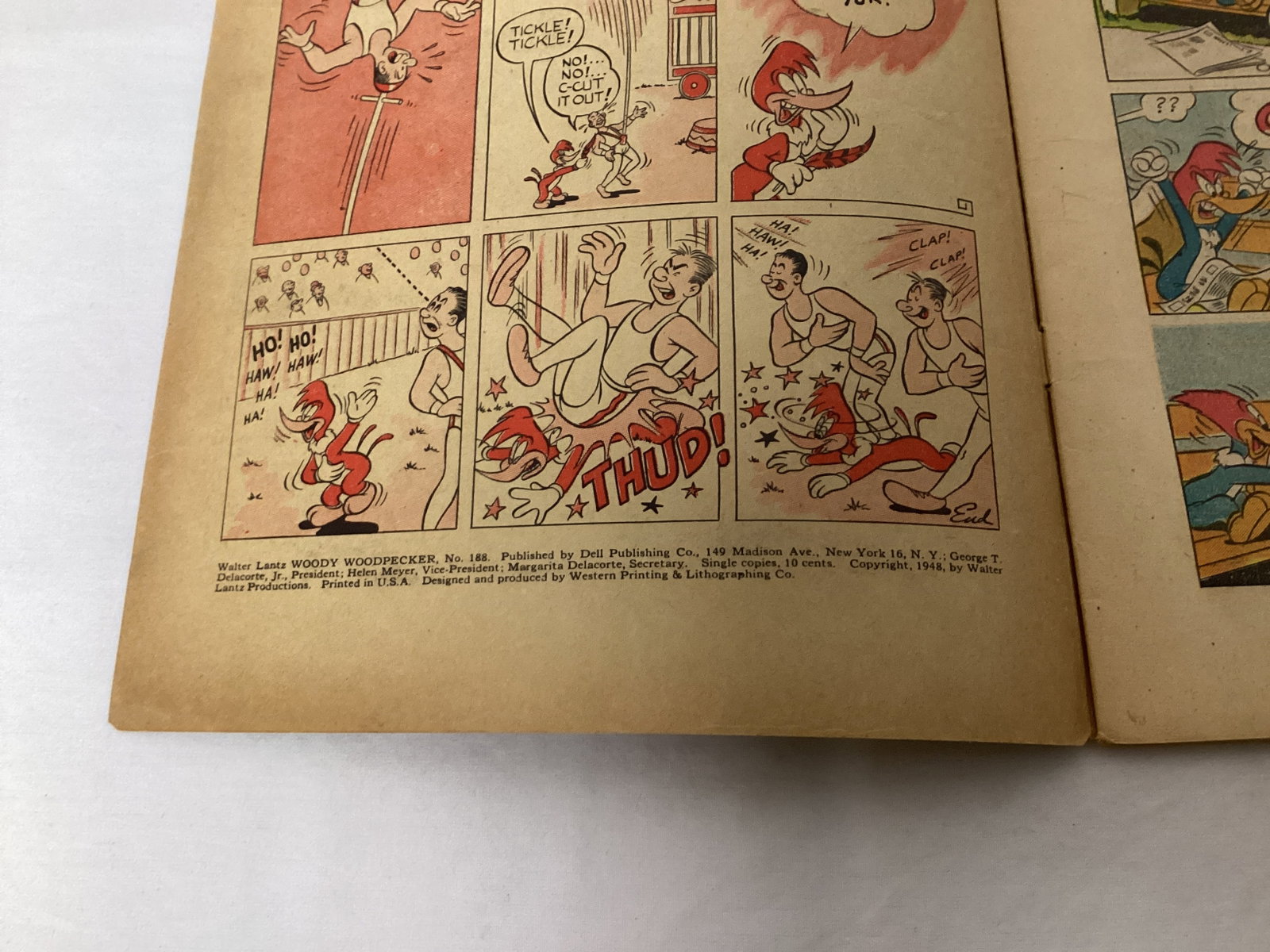 Four Color 188 Dell Woody Woodpecker Comic Book - 7