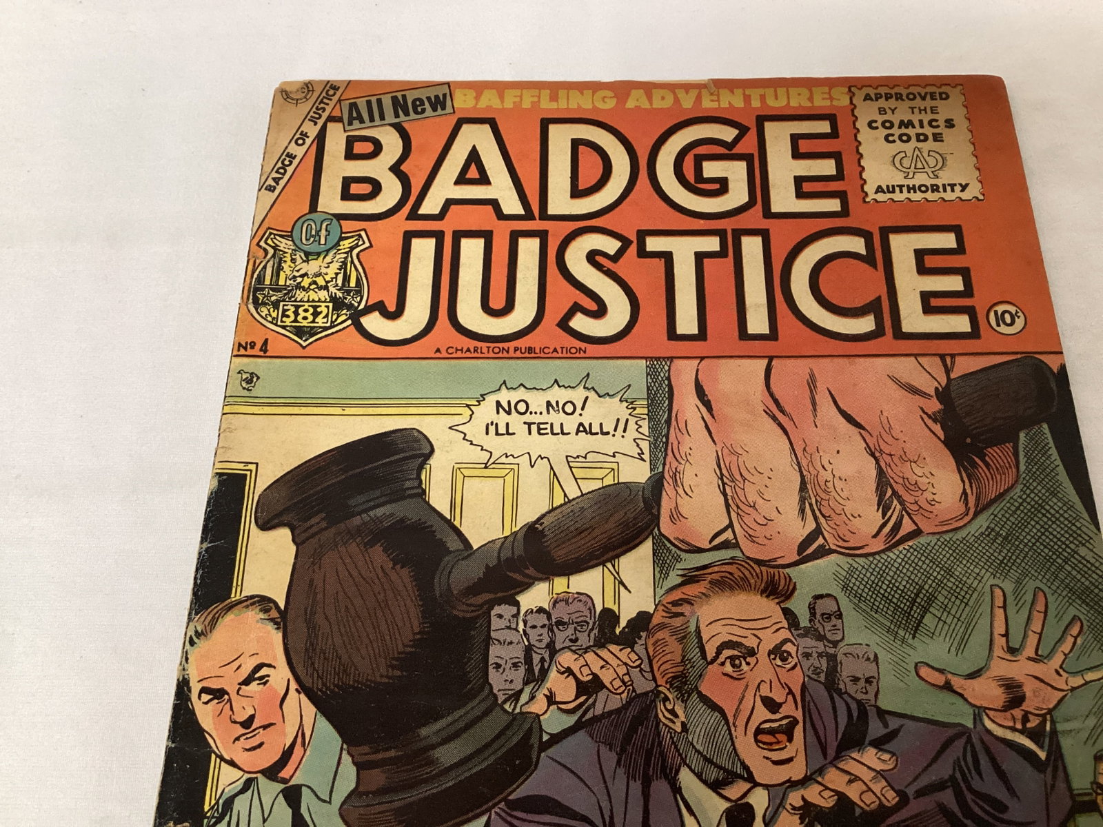 Badge Justice 4 Charlton Comic Book - 2