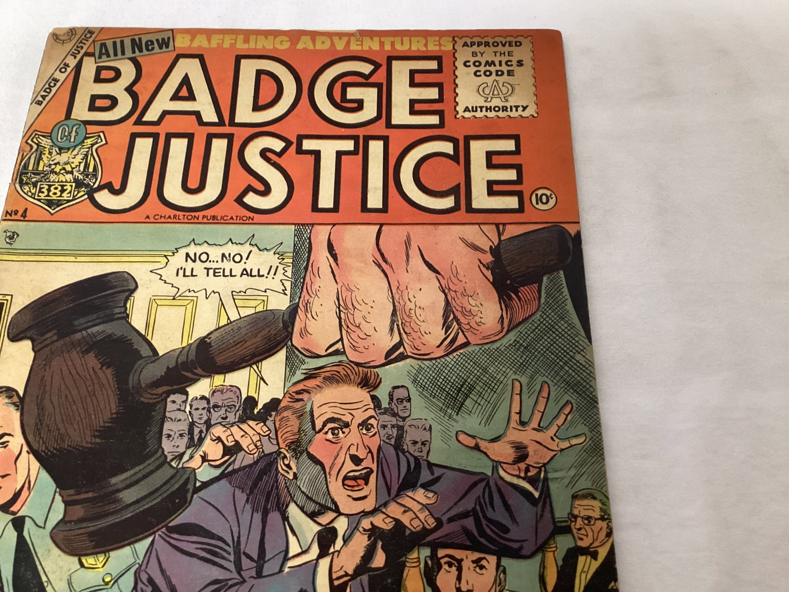 Badge Justice 4 Charlton Comic Book - 3