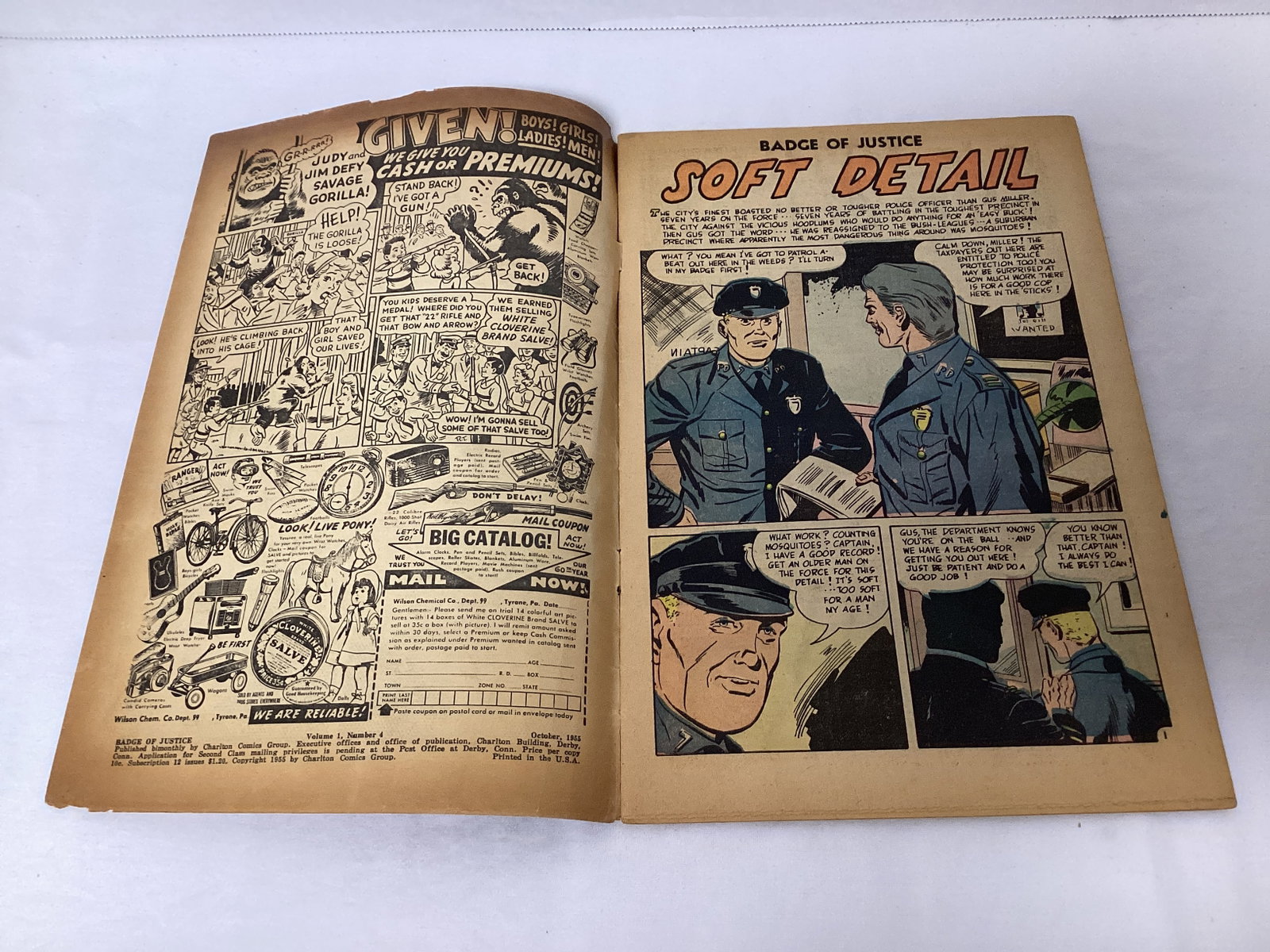 Badge Justice 4 Charlton Comic Book - 6
