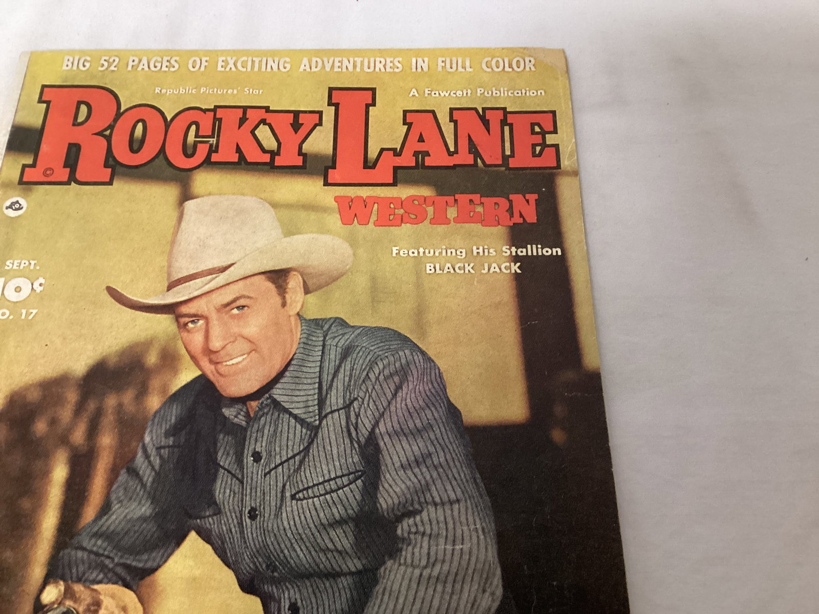 Rocky Lane Western 17 Fawcett Comic Book - 3