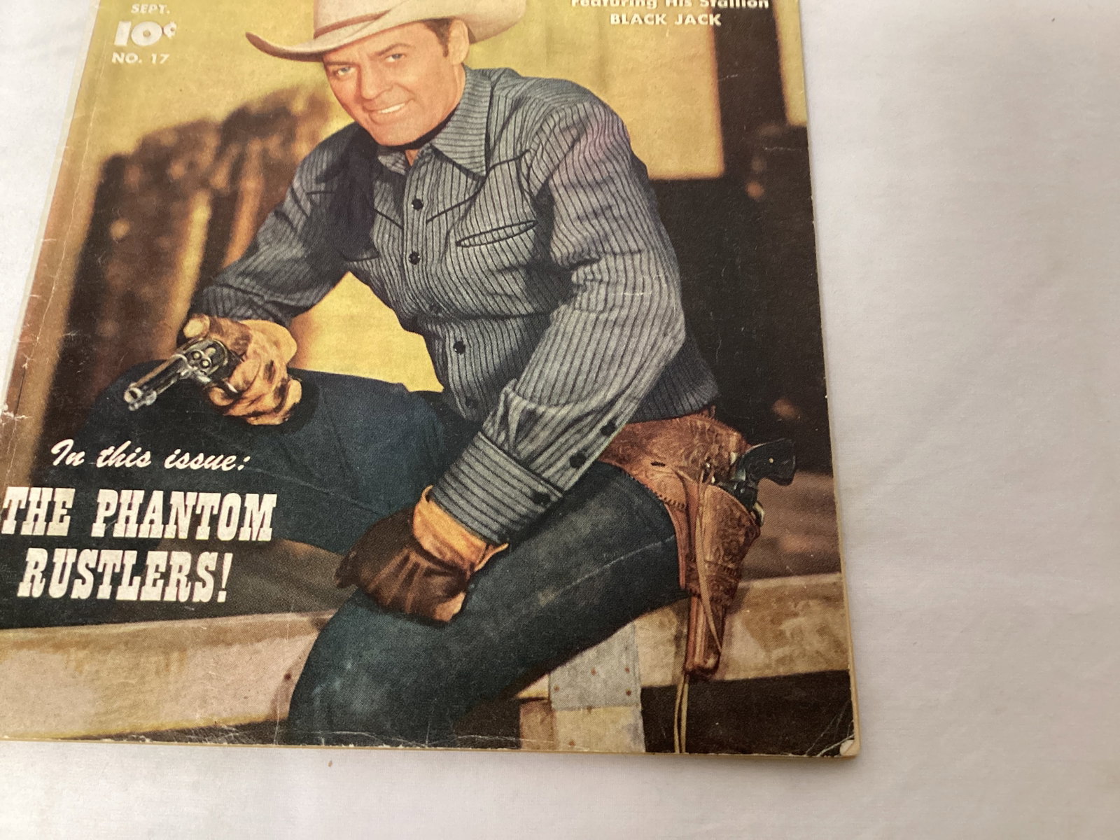 Rocky Lane Western 17 Fawcett Comic Book - 5