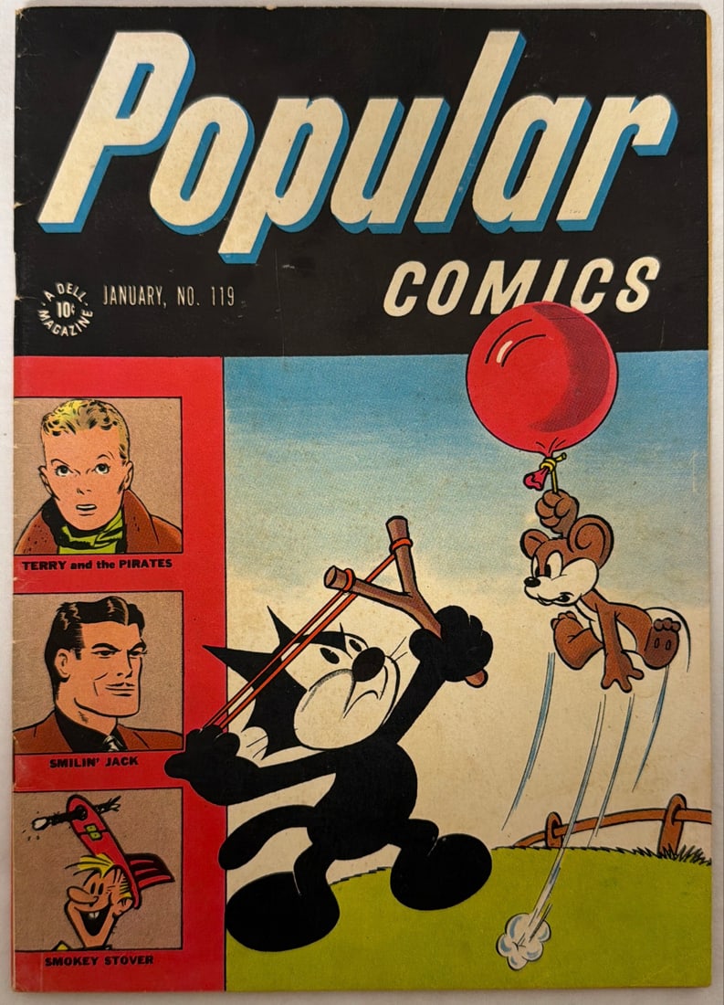 Popular Comics 119 Dell Comic Book: 1946, please preview and see all photos for condition