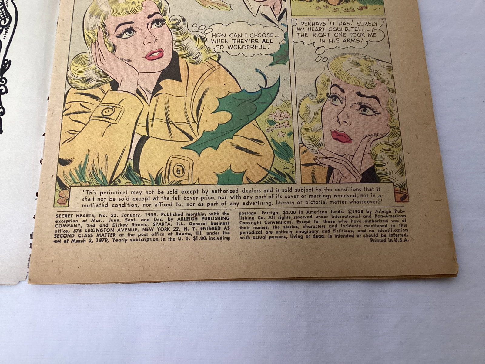 Secret Hearts 52 DC Comic Book - 7