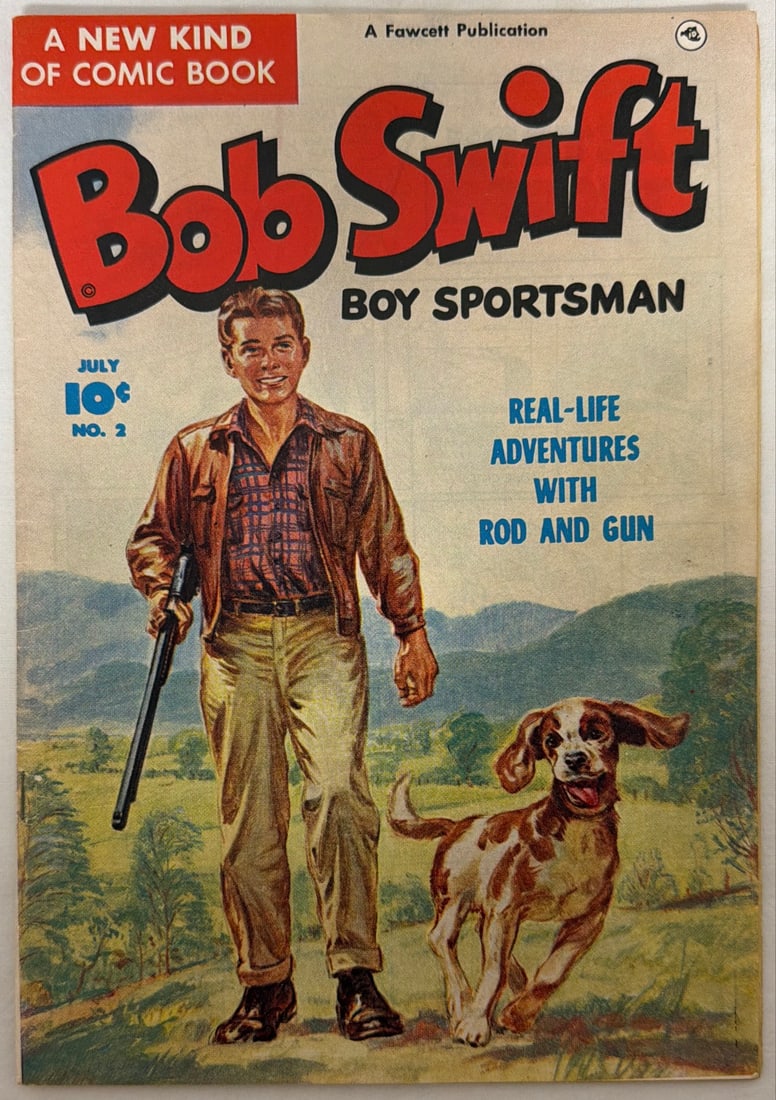 Bob Swift Boy Sportsman 2 Fawcett Comic Book: 1951, please preview and see all photos for condition
