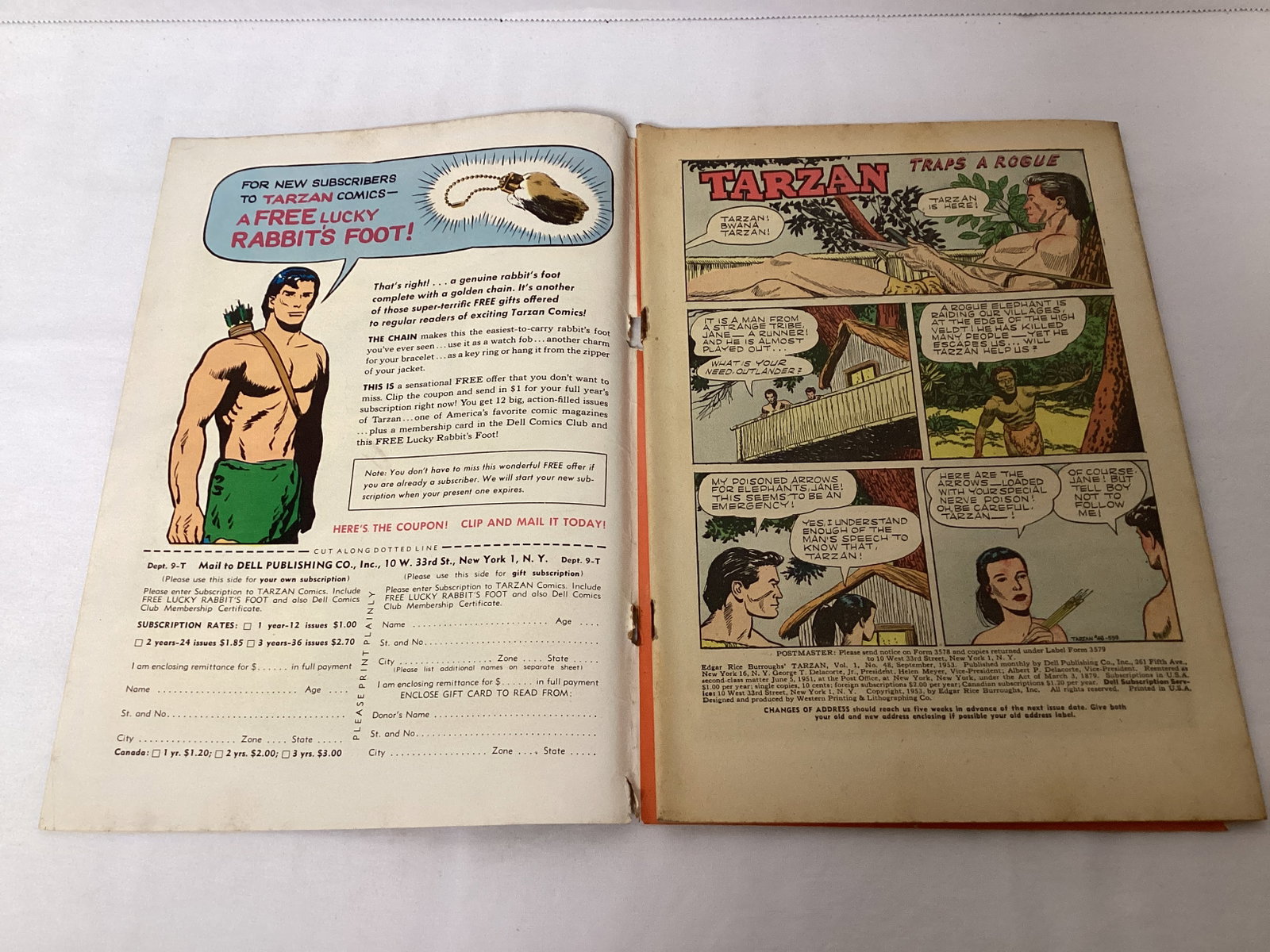 Tarzan 48 Dell Comic Book - 6